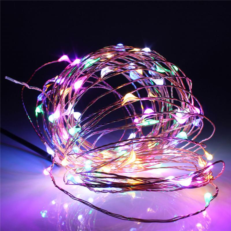 100 LED Copper String Lights USB – Multicolor – Theperfectco.com