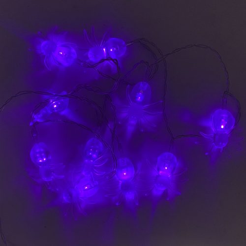 Halloween Purple Wire AND Lights Fairy String 10LED Battery Powered